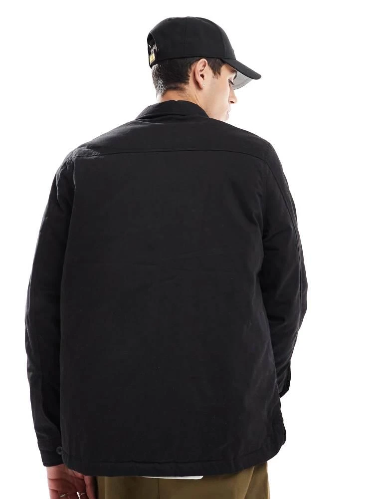 French Connection Mens French Connection utility jacket with chest pockets in black 2