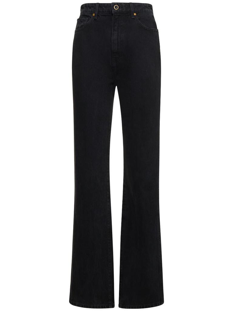 Khaite Danielle High Rise Straight Jeans