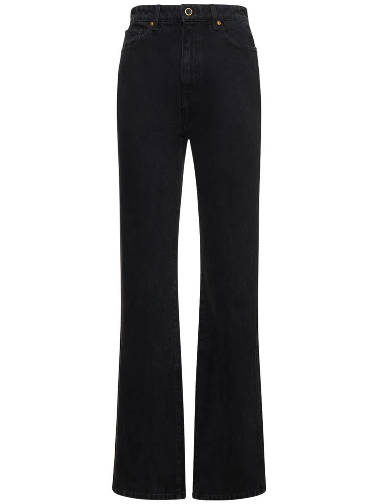 Khaite Danielle High Rise Straight Jeans 1