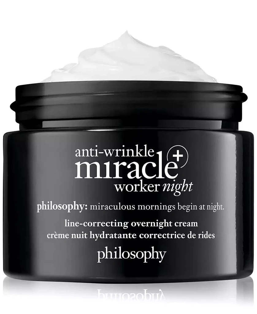 philosophy Anti-Wrinkle Miracle Worker+ Line-Correcting Overnight Cream, 2-oz. 1
