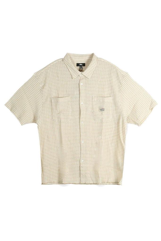 Shop Stüssy Twisted Yarn Plaid Zip Shirt on Sale at BeyondStyle