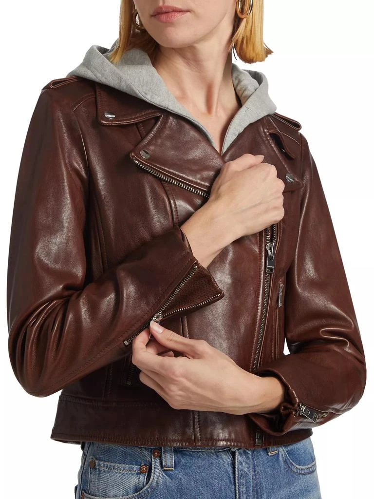 LaMarque Holy Leather Hooded Biker Jacket 7