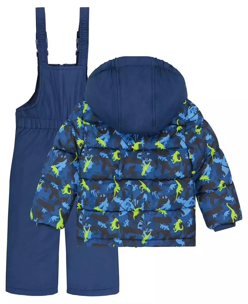S Rothschild & CO Baby Boys Dino Printed Snowsuit 2