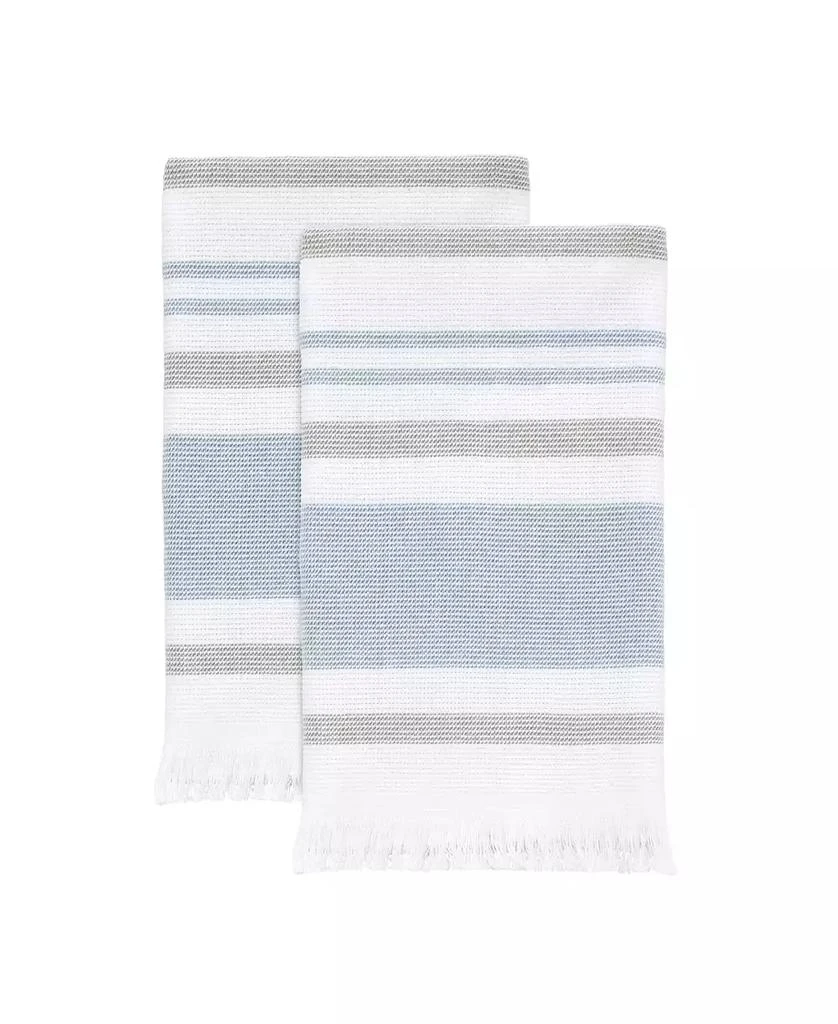 IZOD Clubhouse Stripe 2-Pc. Fingertip Towel Set, 11" x 18" 1