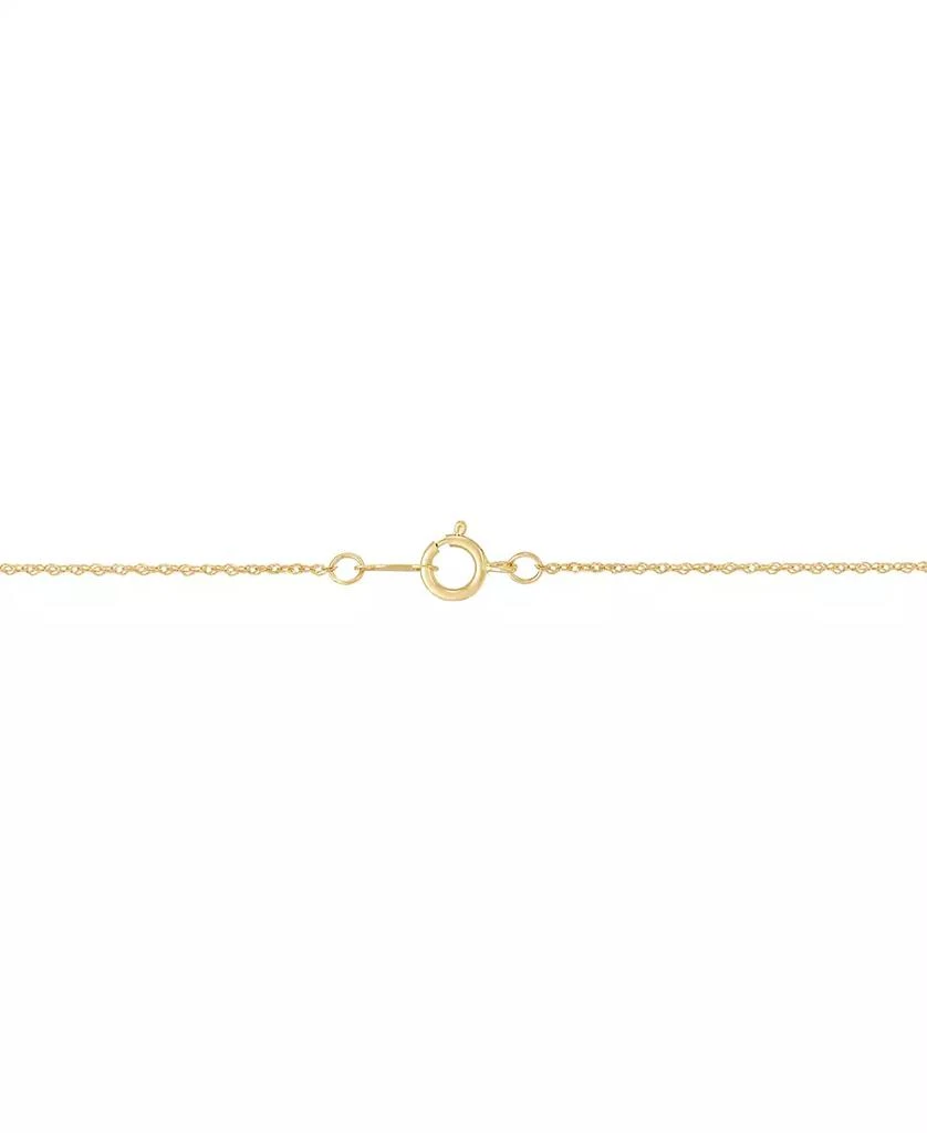 Macy's Polished Cross Pendant Necklace in 10k Yellow Gold 3