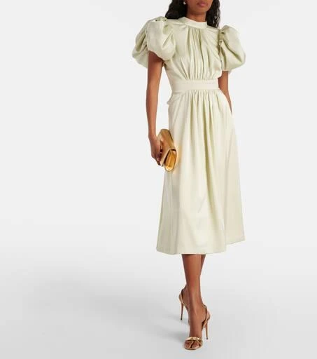 ROTATE Birger Christensen Satin midi dress 2