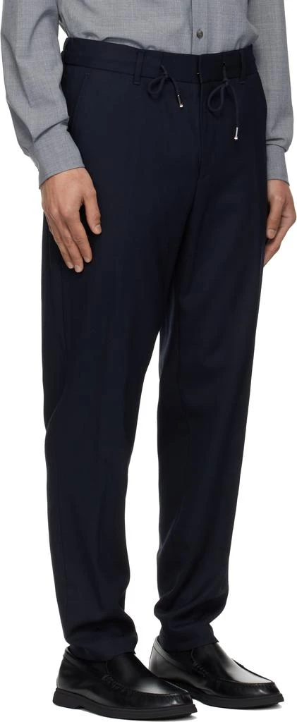 Hugo Boss Navy Tapered Trousers 2