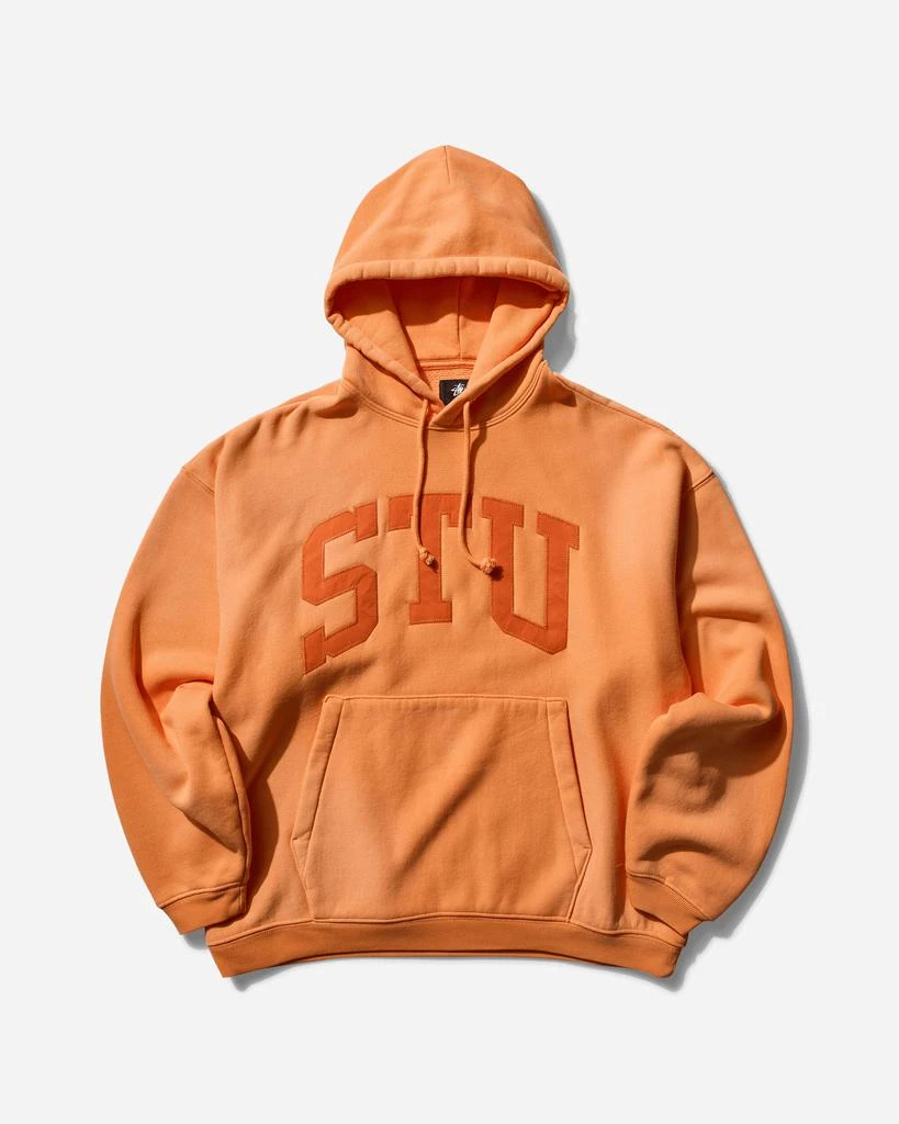 STUSSY Men's STU Relaxed Hoodie Orange 1