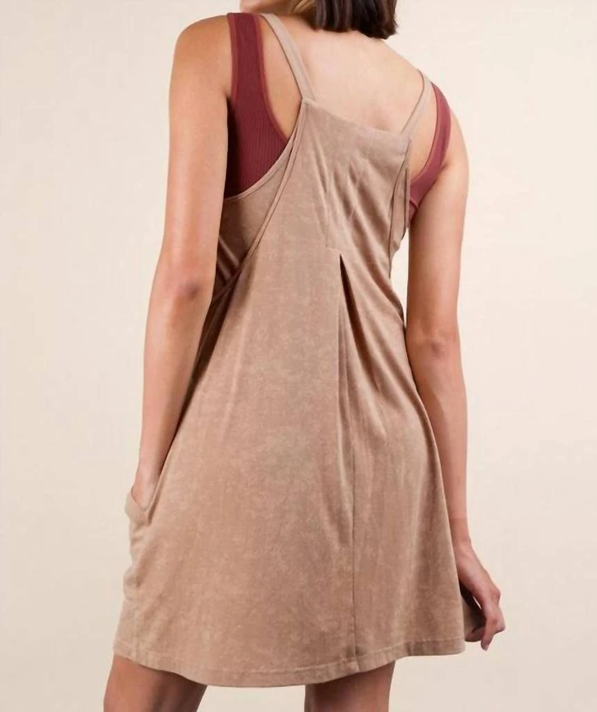 VERY J Very J - Mineral Washed Knit Mini Dress with Shorts Inside 3