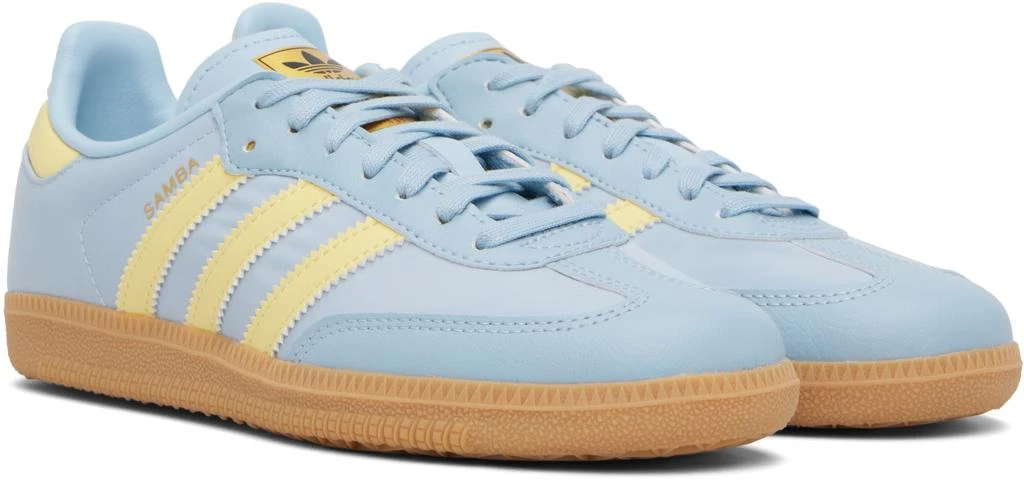 Adidas Big Kids Blue Samba OG Sneakers 4