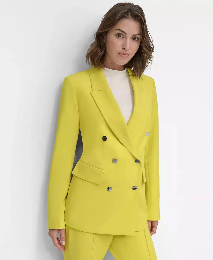 DKNY Petite Classic Double-Breasted Blazer 1