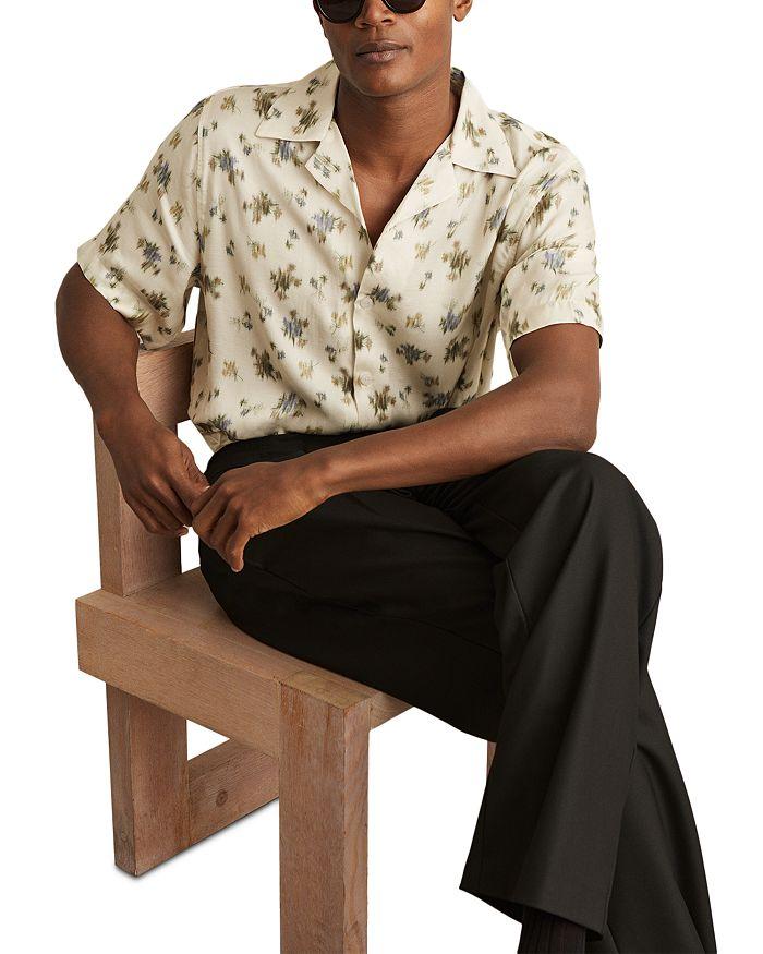 REISS Printed Camp Shirt