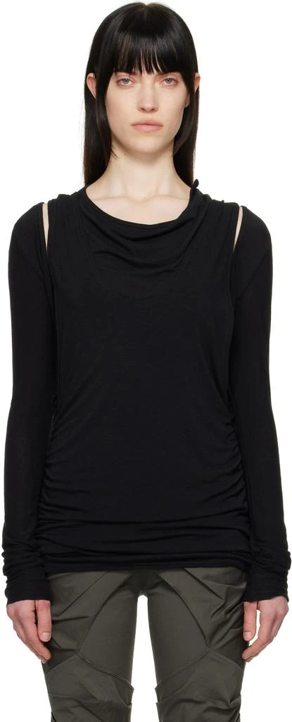 OPEN YY Black Convertible Bolero T-shirt 1