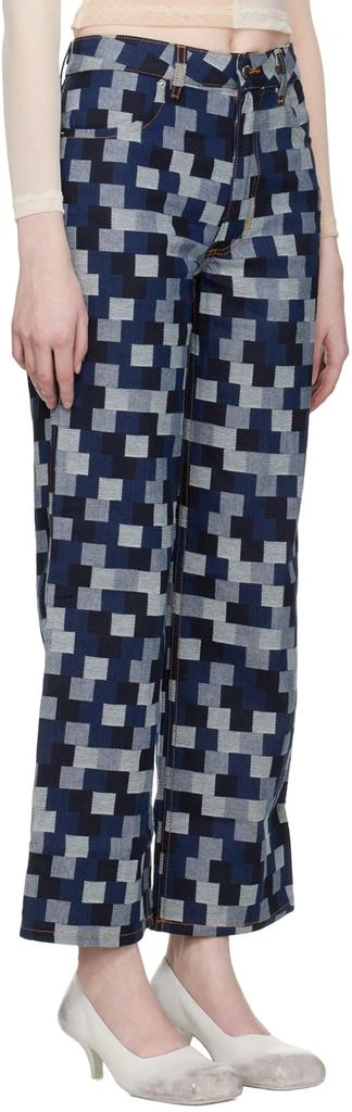 Eckhaus Latta SSENSE Exclusive Blue Jeans 2