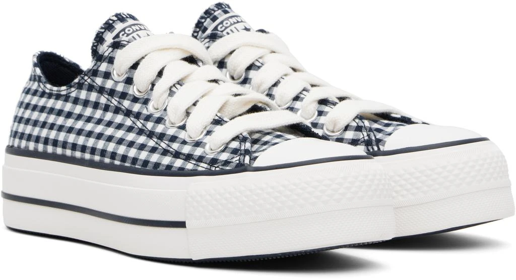 Converse Navy & White Chuck Taylor All Star Gingham Sneakers 4