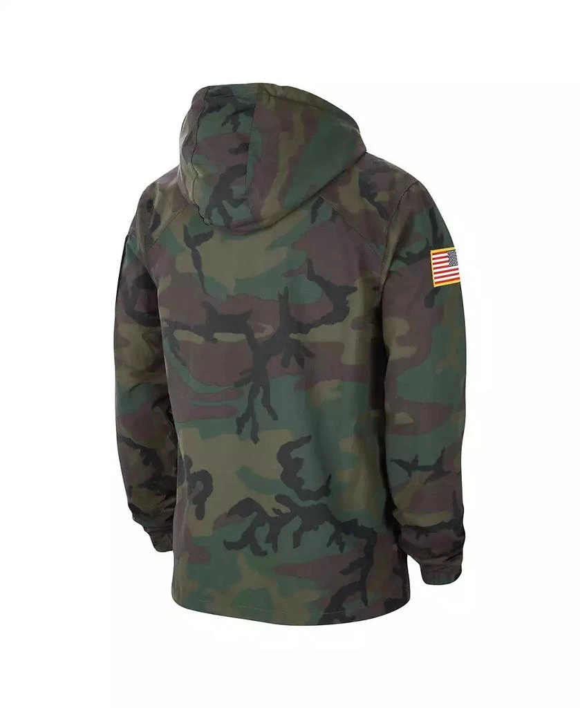 NIKE Men's Camo Michigan Wolverines Military-Inspired Pack Lightweight Hoodie Performance Full-Snap Jacket 3