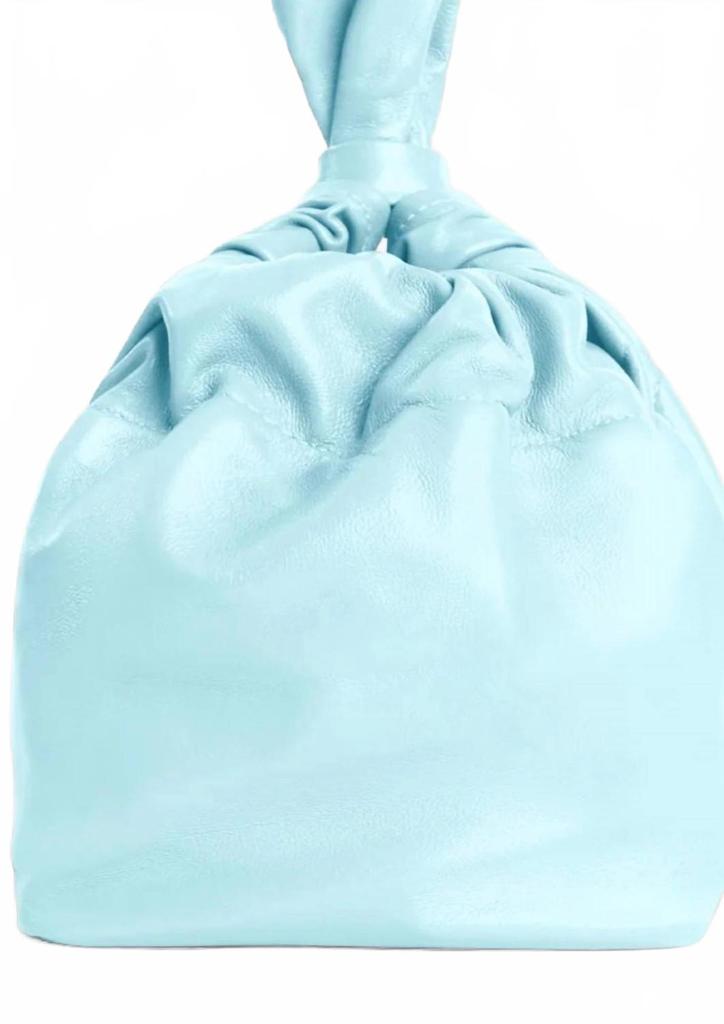 Lemiz Women's Mariposa Wristlet Leather Handbag In Light Blue
