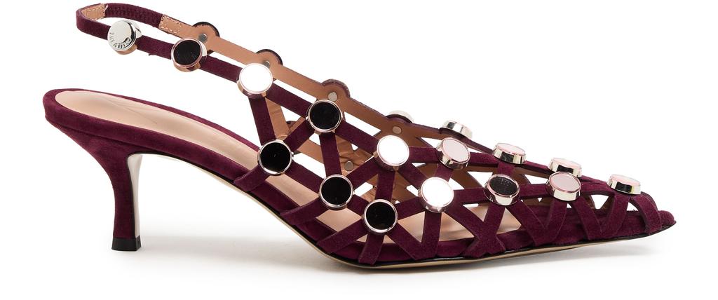 The Attico Grid slingbacks 50mm