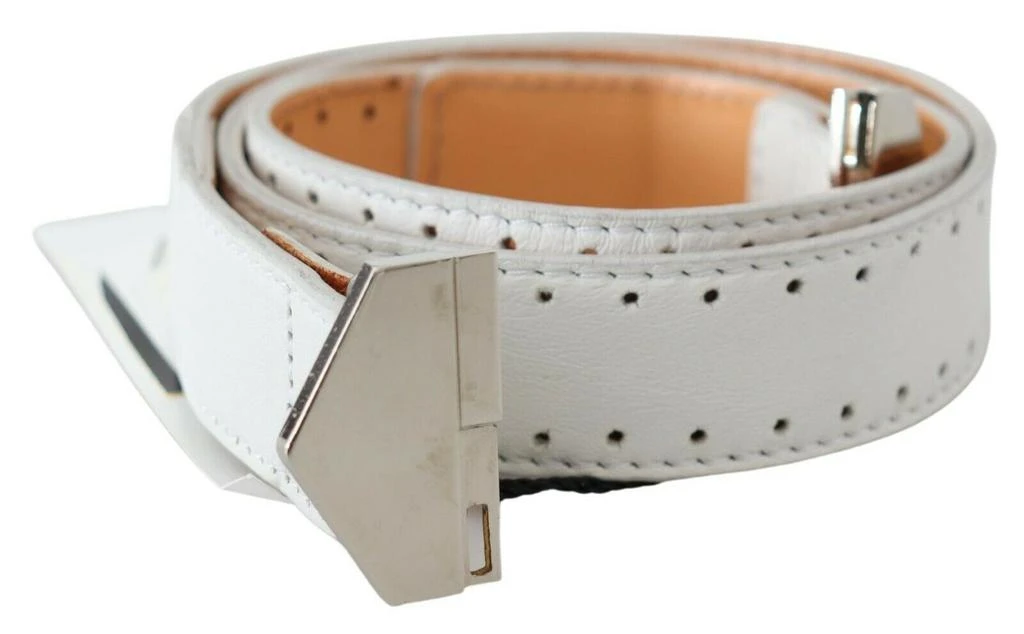GF Ferre Leather Hexagon Logo Buckle Waist Women's Belt 1