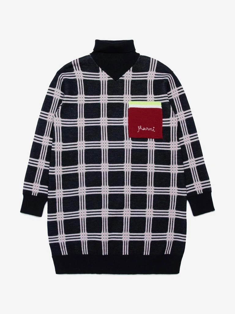 Marni MARNI Girls Sweater Dress in Black 1
