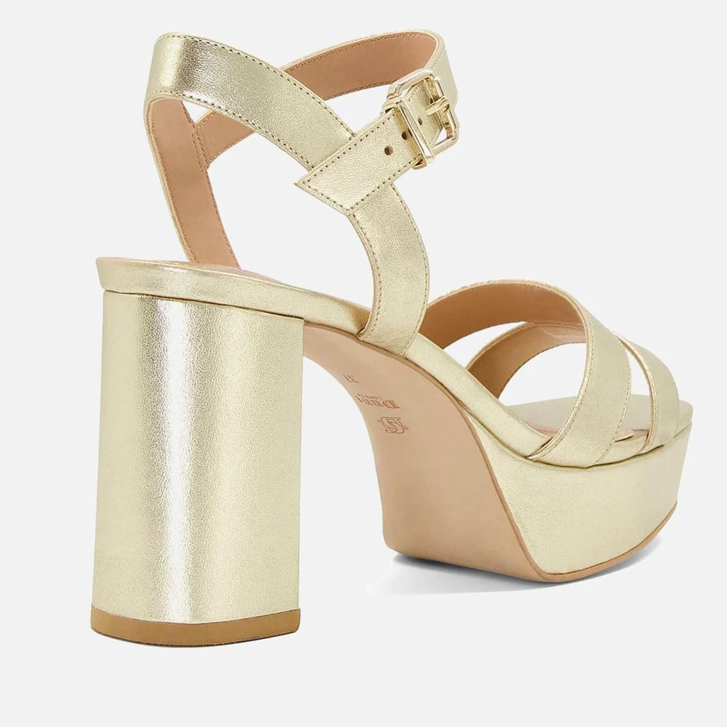 Dune Dune London Women's Molten Leather Mid-Platform Sandals 4