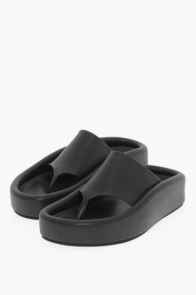 MAISON MARGIELA Maison Margiela MM6 Faux Leather Thong Sandals 1