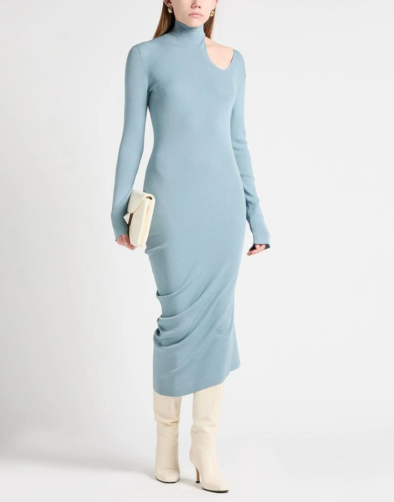 princess polly baby blue dress FENDI LONG-SLEEVE LOGO JACQUARD BODYCON DRESS. #fendi #cloth