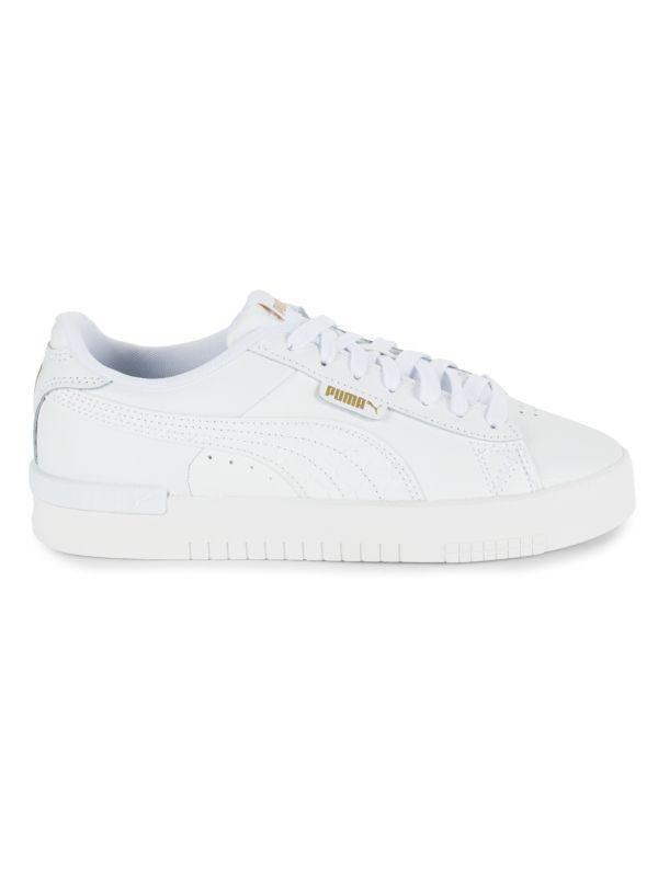 Puma Jada Dboss Logo Leather Low Top Sneakers