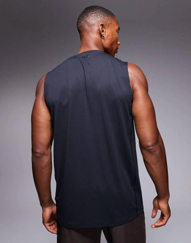 ASOS 4505 Icon training sleeveless tank with quick dry 2 pack in black and charcoal 4