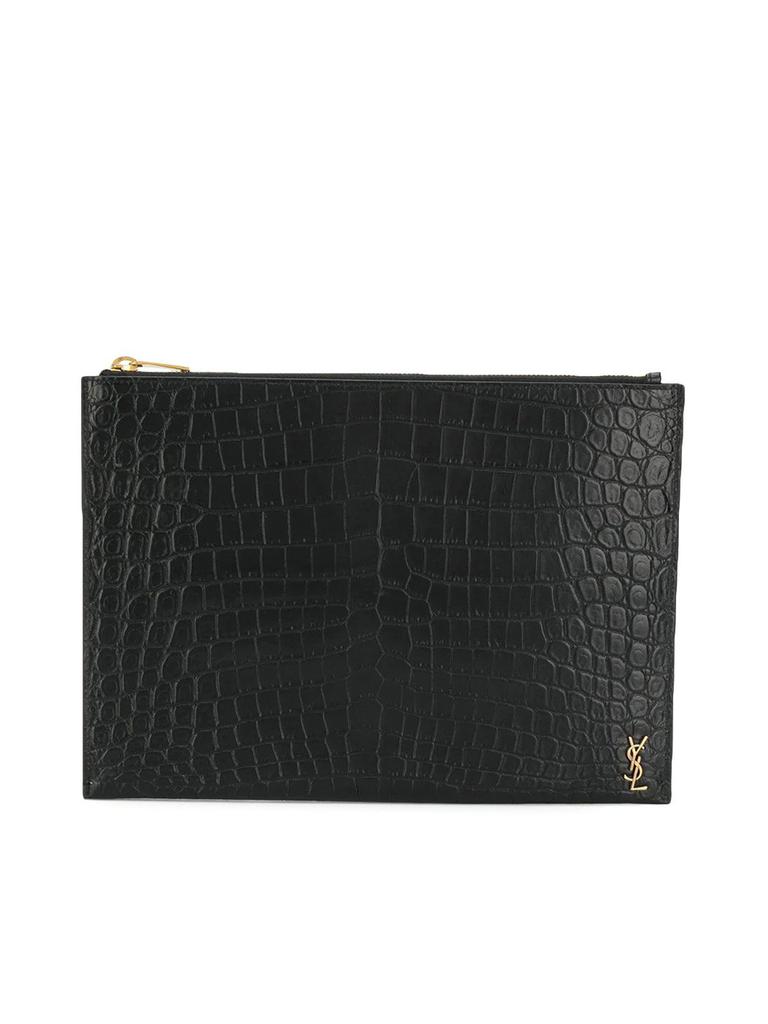 人気★SAINT LAURENT★TINY MONOGRAM ZIPPERED TABLET HOLD.R★ Yves Saint Laurent Saint Laurent Tiny Monogram Zippered