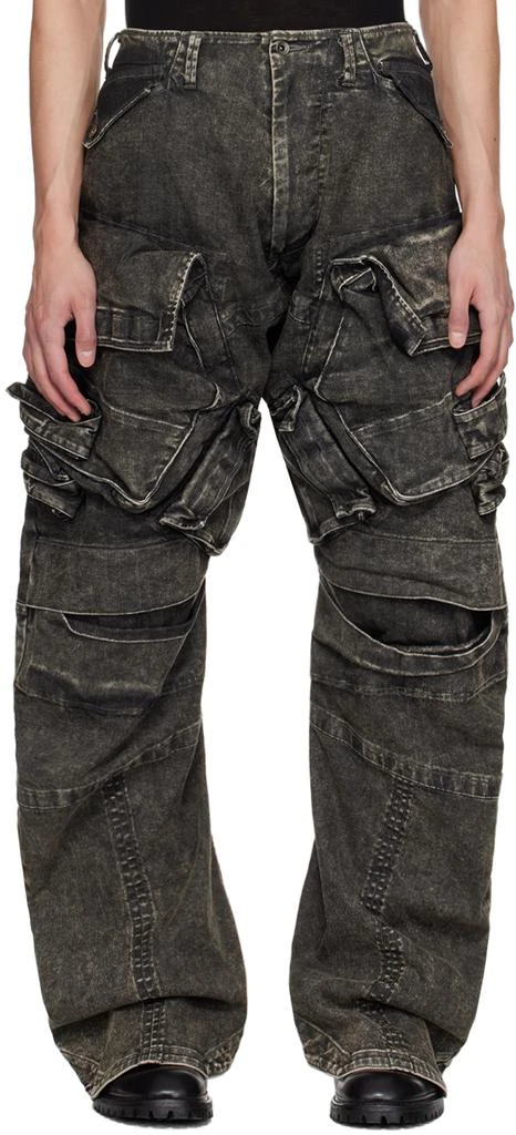 Julius Gray Gasmask Denim Cargo Pants 1