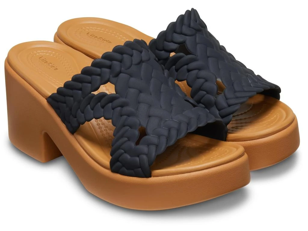 Crocs Brooklyn Woven Slide Heels 1