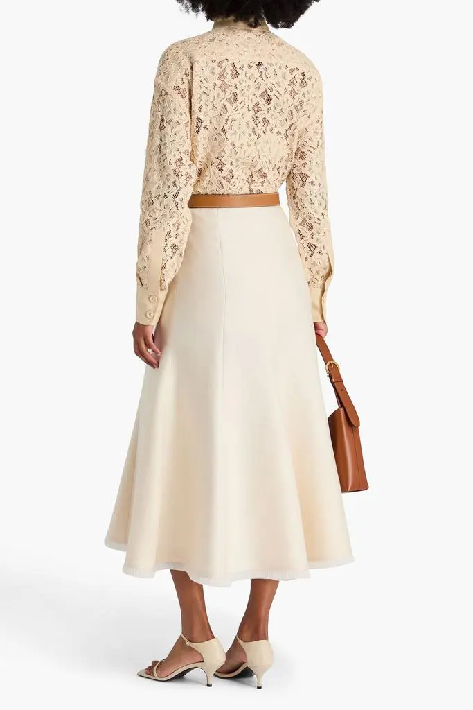 Zimmermann Linen-trimmed cotton-blend corded lace shirt 3