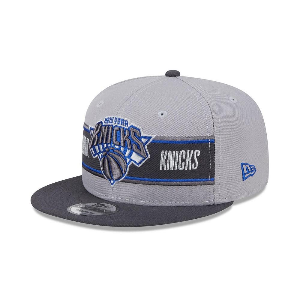 New Era Men's Gray/Charcoal New York Knicks 2024 NBA Draft 9FIFTY Snapback Hat