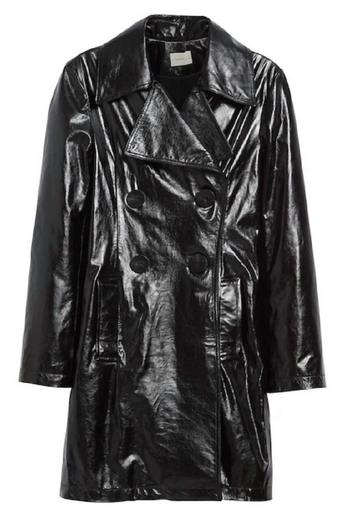Simon Miller Simon Miller - Bowa Double Breasted Glossy Leather Jacket 2