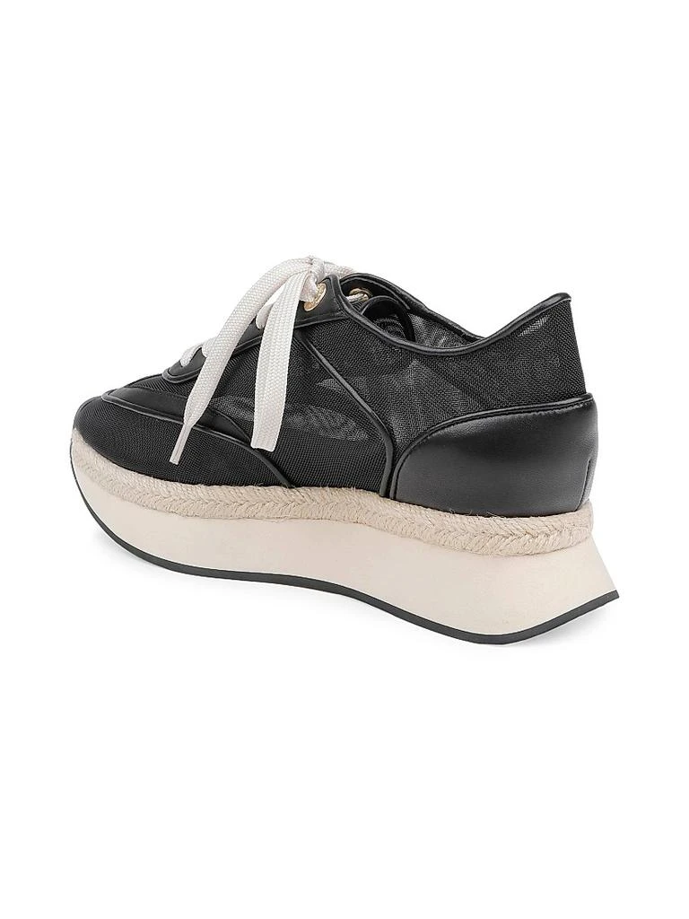 L'Agence Iris Mesh & Leather Platform Sneakers 3