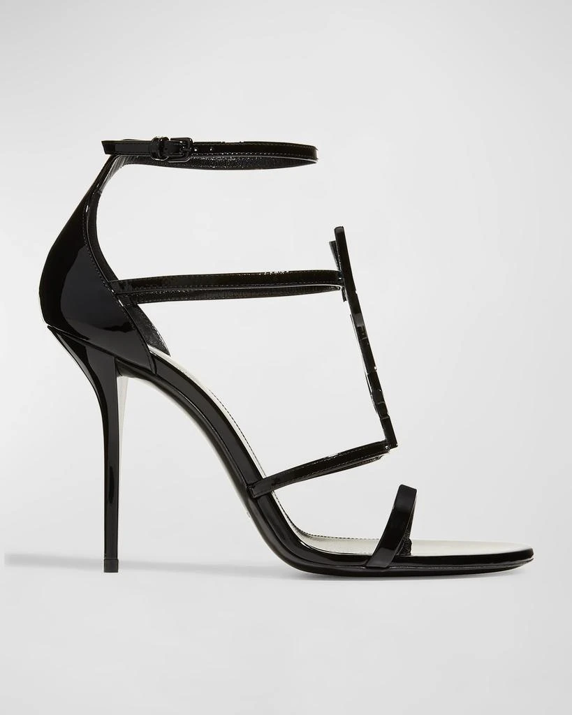Yves Saint Laurent Opyum YSL Patent Ankle-Strap Sandals 1