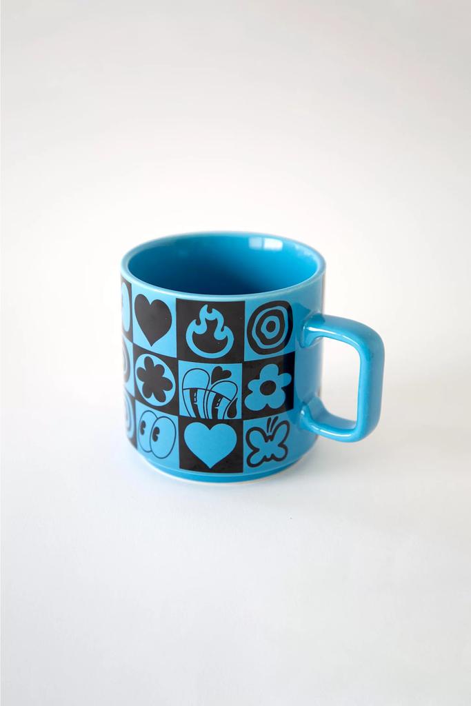 Third Drawer Down Hattie Stewart Squares Mug