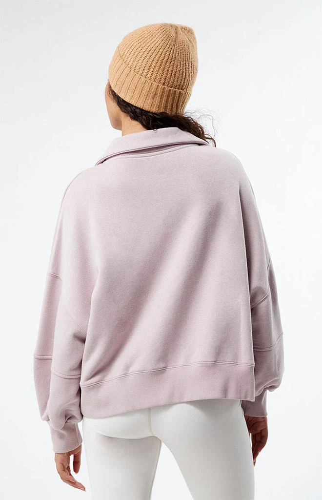 PacSun Margot Half Button Fleece Sweatshirt 3