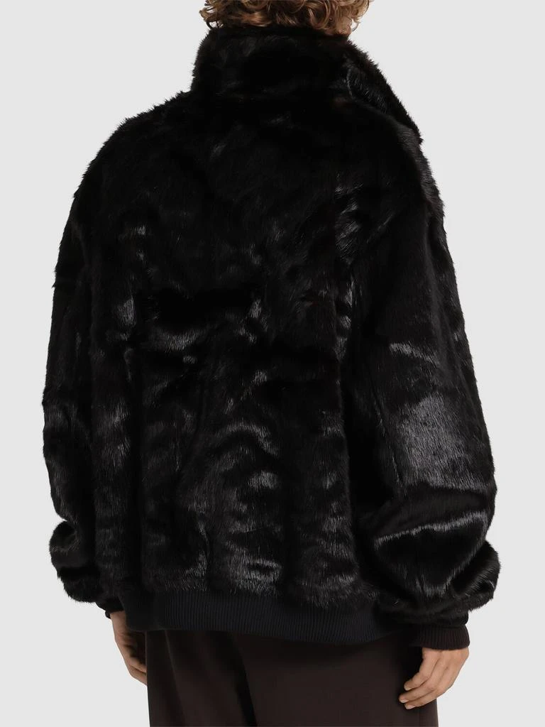 THE FRANKIE SHOP Scott Faux Fur Bomber Jacket 2