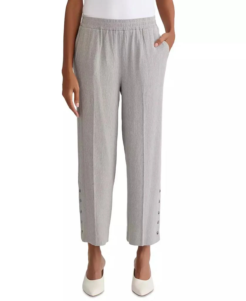 Kasper Women's High Rise Cropped Pull-On Pants 3