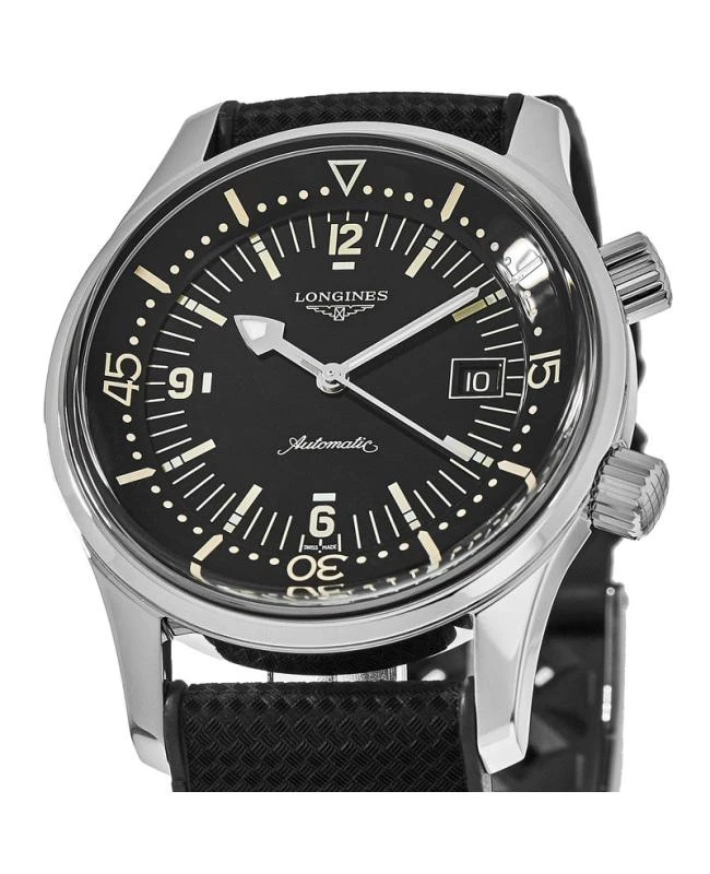 Longines Longines Legend Diver Automatic 42mm. Rubber Strap Men's Watch L3.774.4.50.9 2