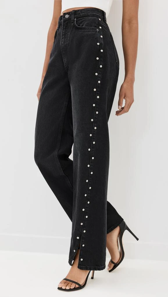 Reformation Cary High Rise Slouchy Straight Leg Jeans 1