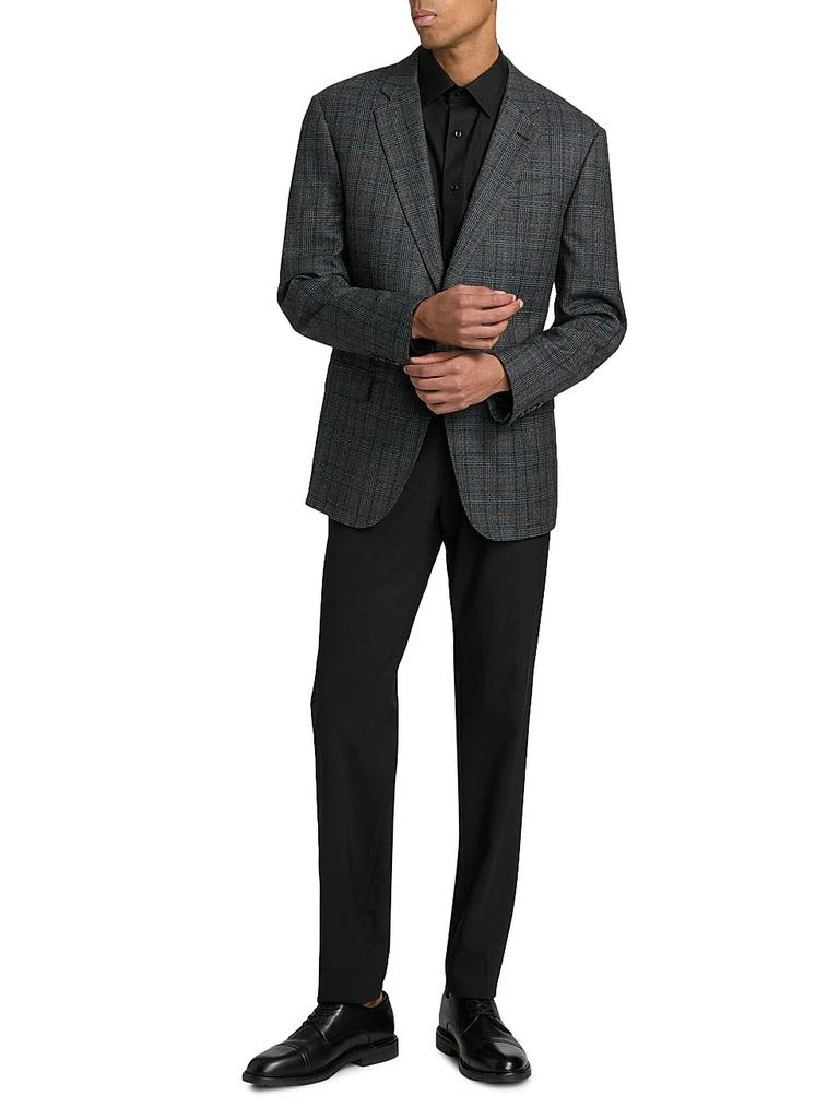 Giorgio Armani Windowpane Plaid Wool Sport Coat 2