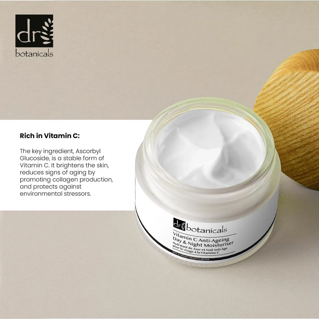 Dr. Botanicals Vitamin C Anti-Ageing Day and Night Moisturizer 1.69 fl oz 6