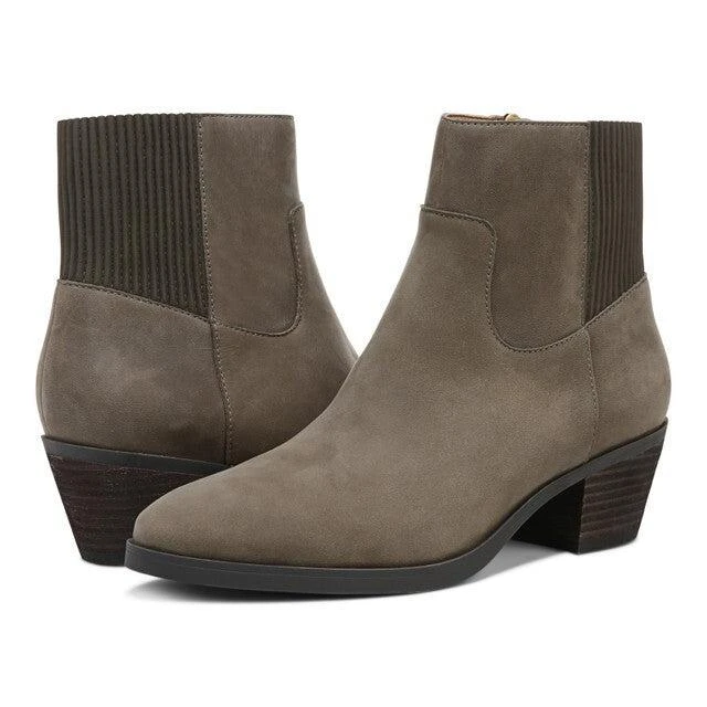 VIONIC Shantelle I2042L1-020 Boots Women's 8.5 Stone Nubuck Ankle Bootie ZPO3470 5