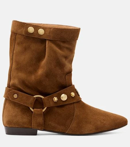 Isabel Marant Stania studded suede ankle boots 3