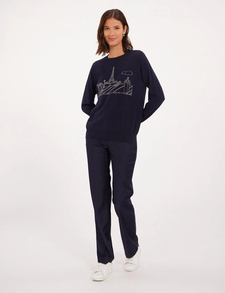 INES DE LA FRESSANGE PARIS Parigi navy blue sweater 2