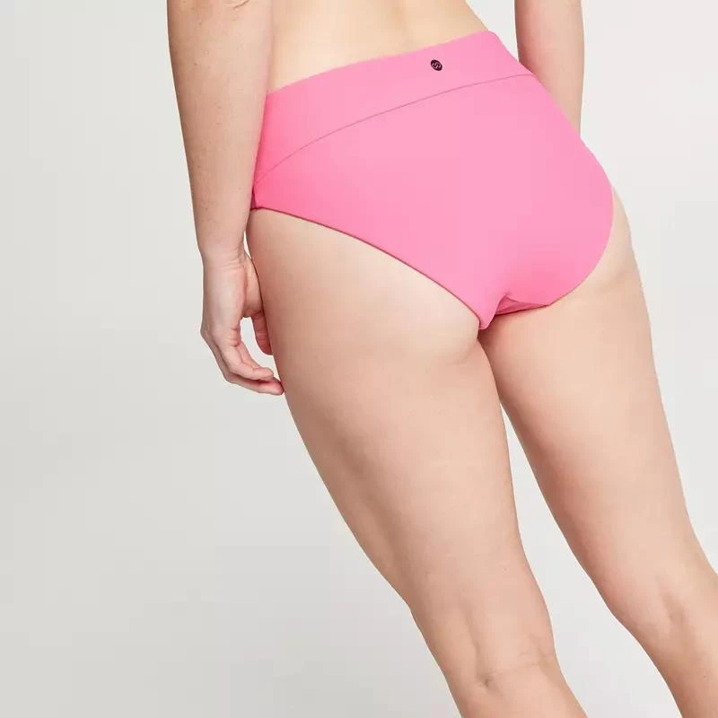 CALIA CALIA Women's Mid Rise Shirred V Front Swim Bottom 3