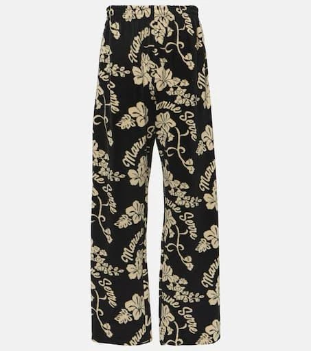 MARINE SERRE Floral jacquard sweatpants 1